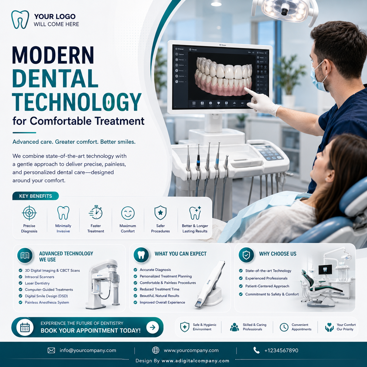 Invisible Braces social media design — Dentist — A Digital Company