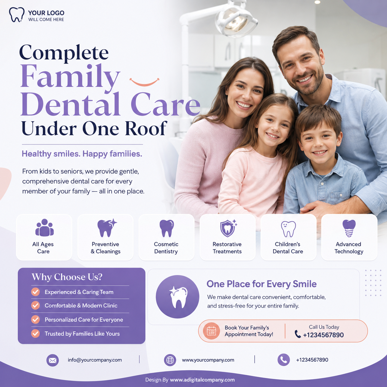 Children's Dentistry social media design — Dentist — A Digital Company