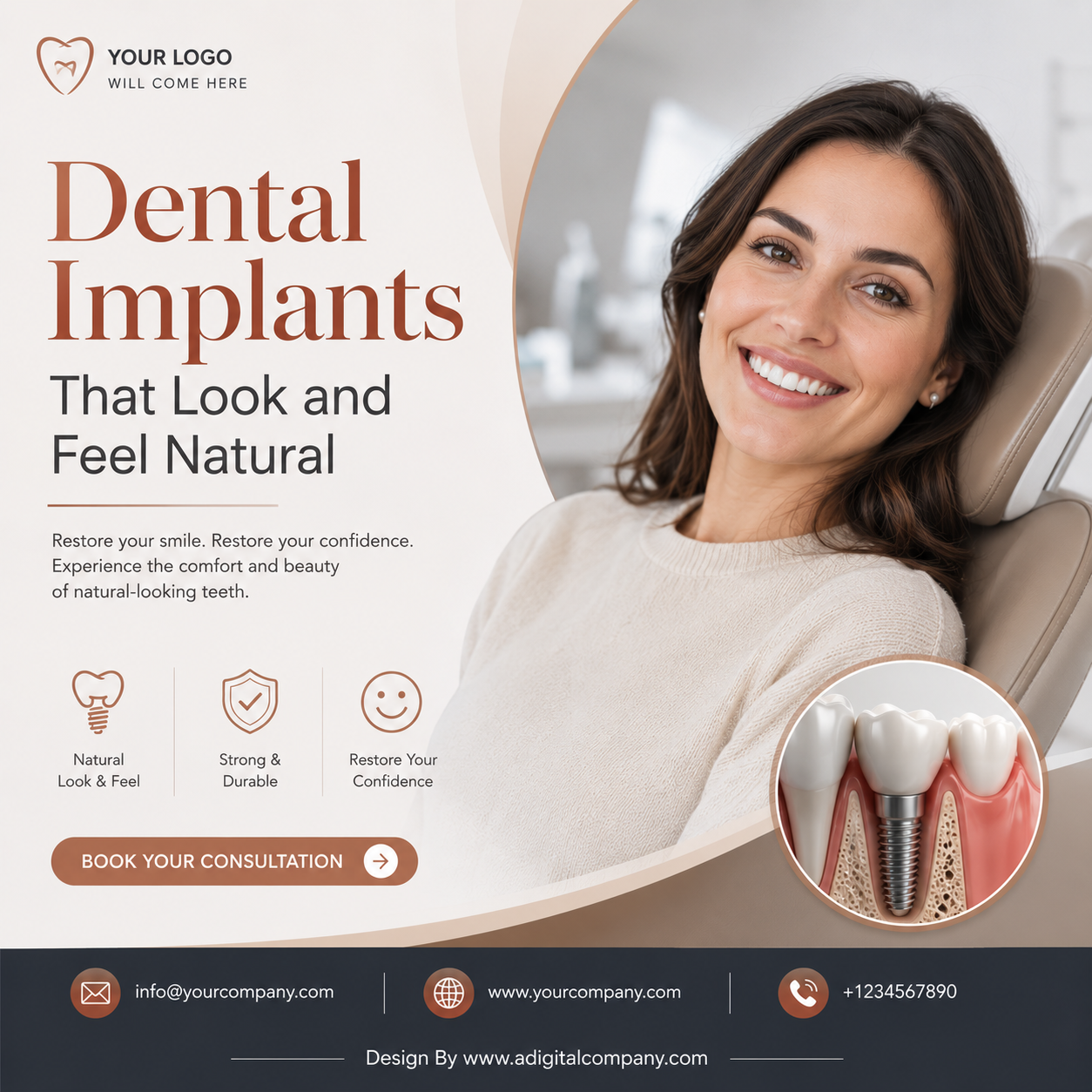 Tooth Extraction social media design — Dentist — A Digital Company