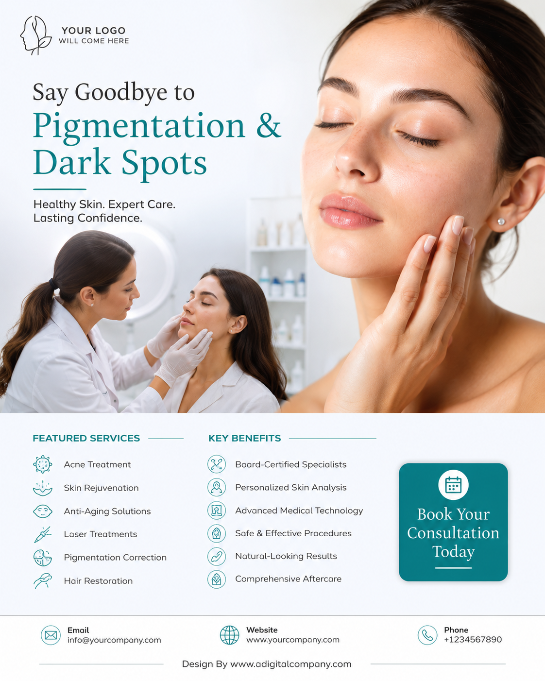 Pigmentation and Dark Spots social media design — Dermatologist — A Digital Company