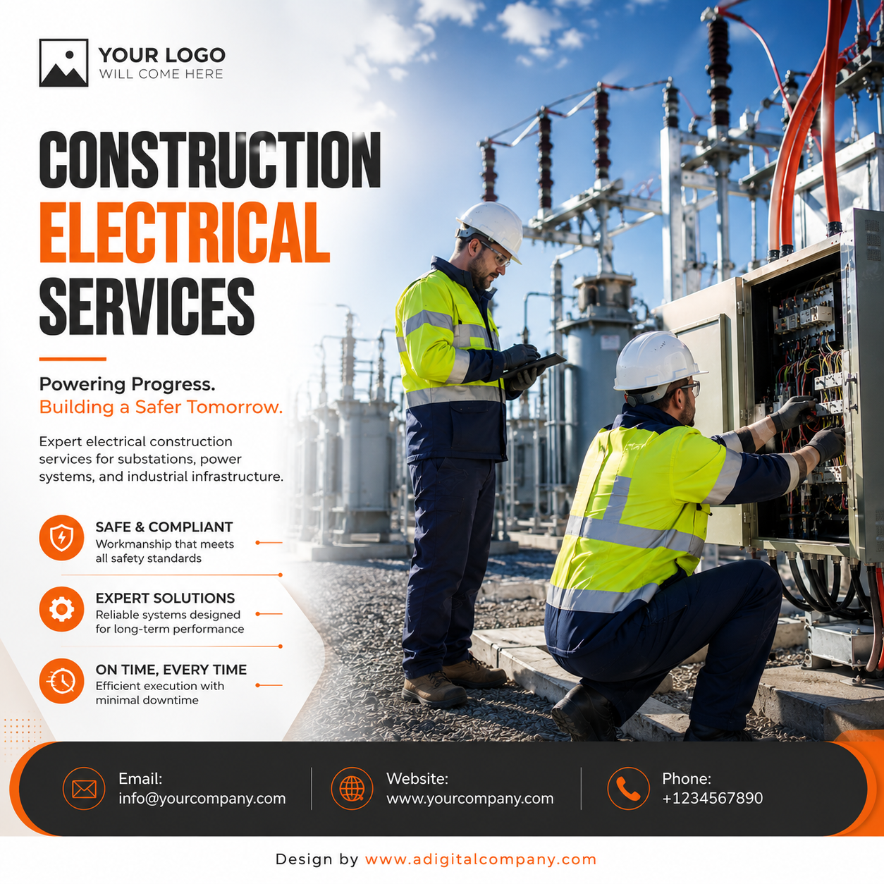 Smoke Alarm Testing social media design — Electricians — A Digital Company