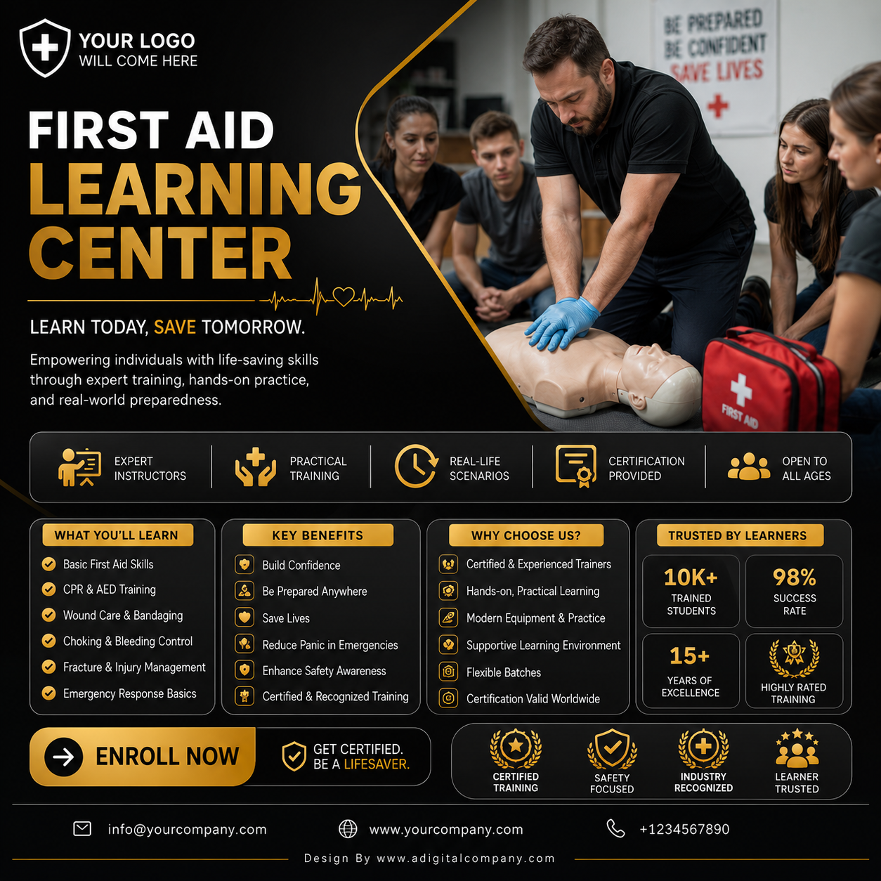 First Aid Training social media design preview 3