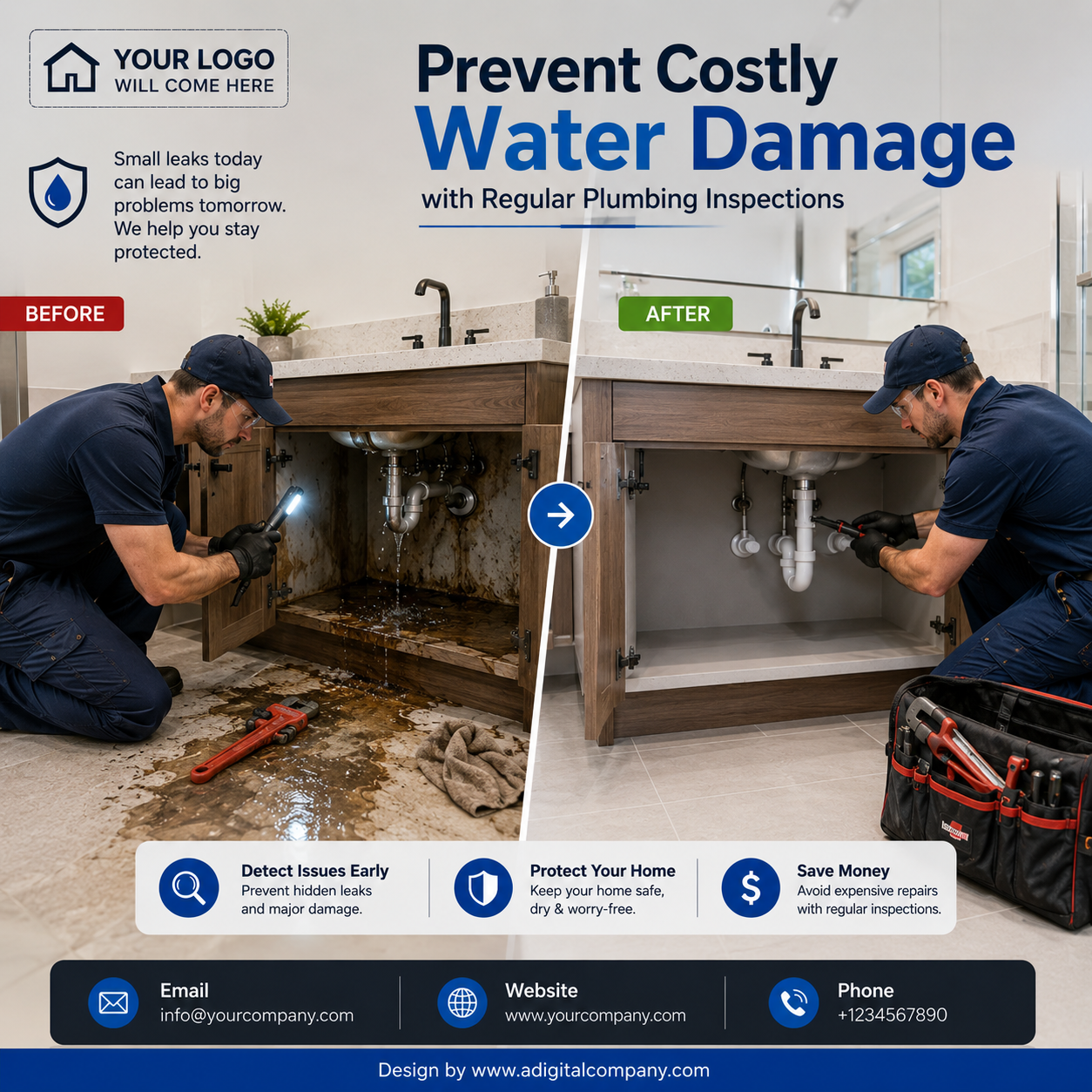 Plumbing social media design preview 3