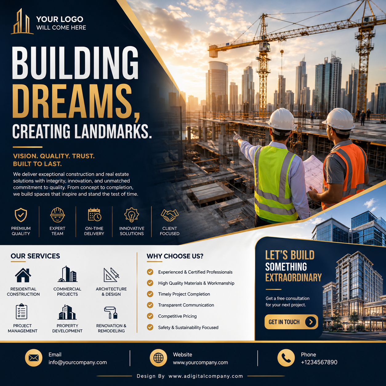 Real Estate & Construction social media design preview 2