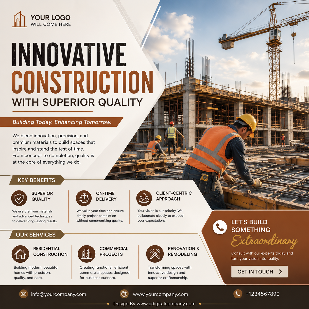 Property Consultation social media design — Real Estate &amp; Construction — A Digital Company
