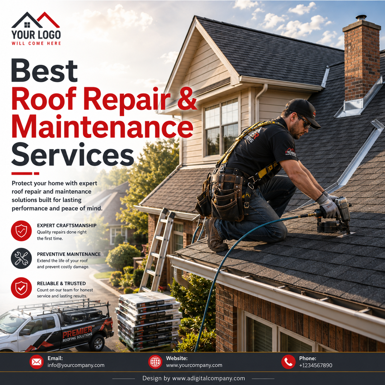 Roofing social media post design 13 — A Digital Company