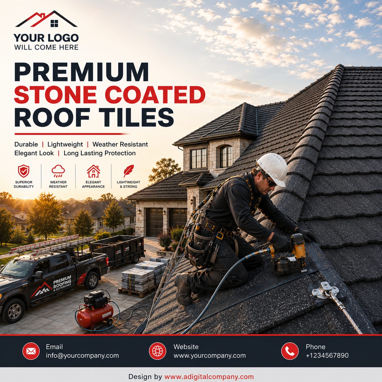 Roofing social media post design 15 — A Digital Company